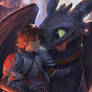 Hiccup and Toothless