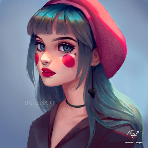 Red Lady Cheeks Red Cheeks by RaidesArt on DeviantArt