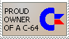 Proud Owner of a C-64 Stamp by Garetiem