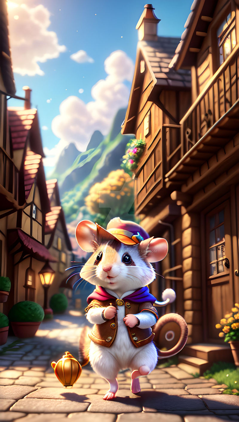 Rat Deviantart Cute anthropomorphic rat by VeesyrsFantasy-AI on DeviantArt