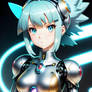 Anime girl with robot body 4