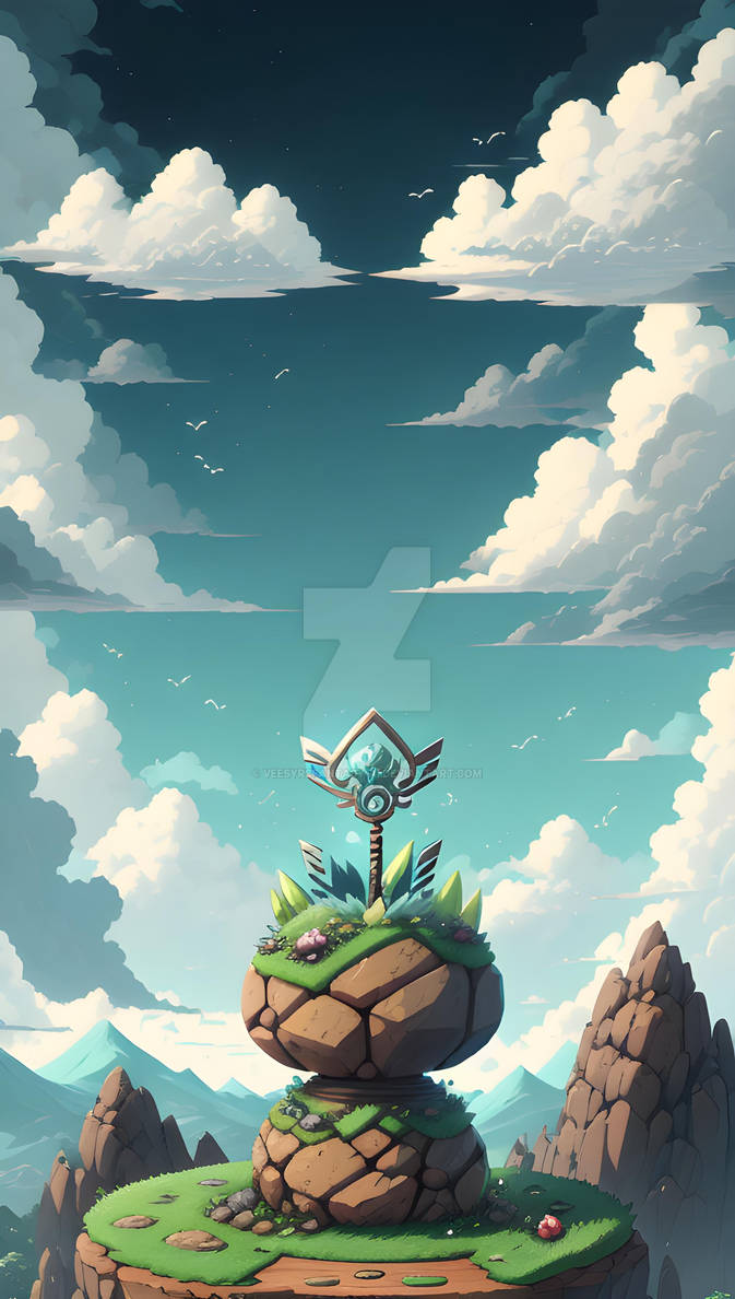 Large Rocks Anime Key in a rock - Anime Artwork by VeesyrsFantasy-AI on DeviantArt