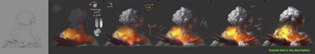 How to paint Explosions tutorial