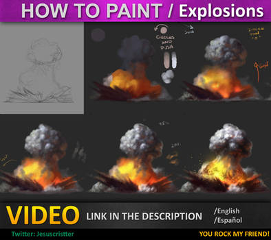 How to paint Explosions tutorial