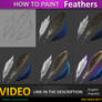 How to paint Feathers tutorial