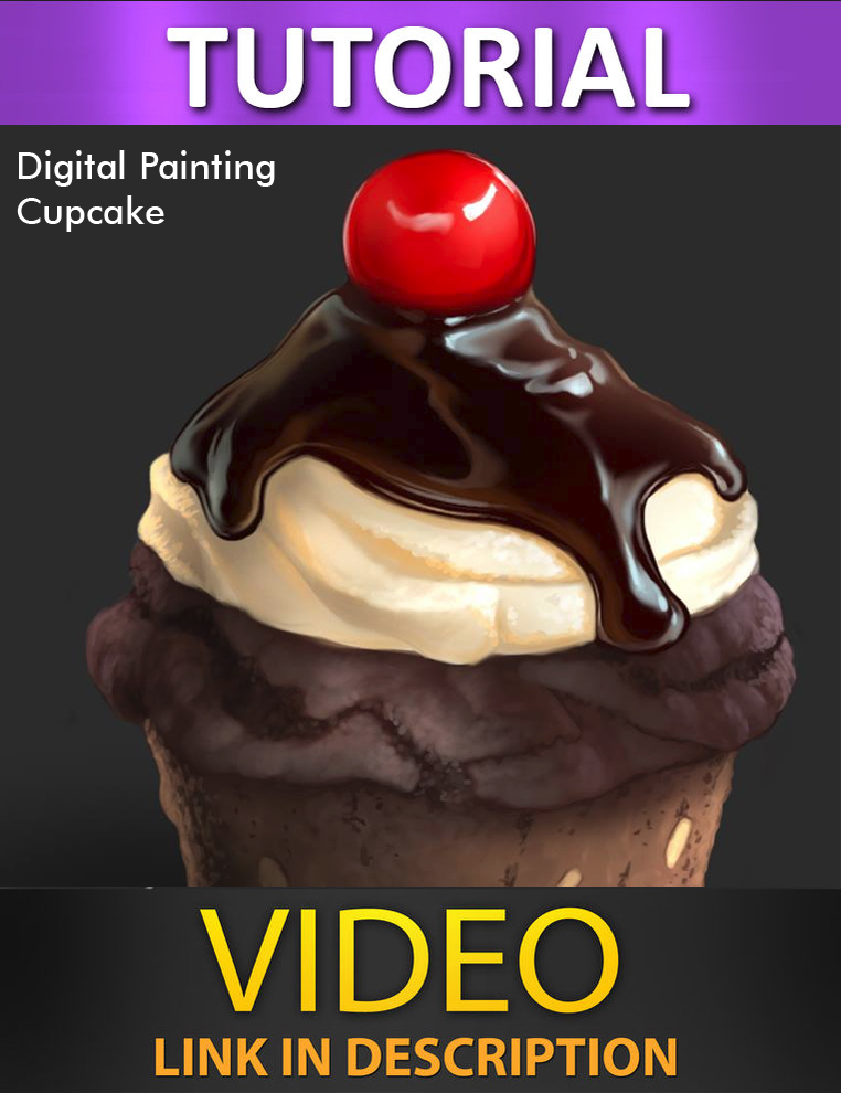 How to paint a cupcake