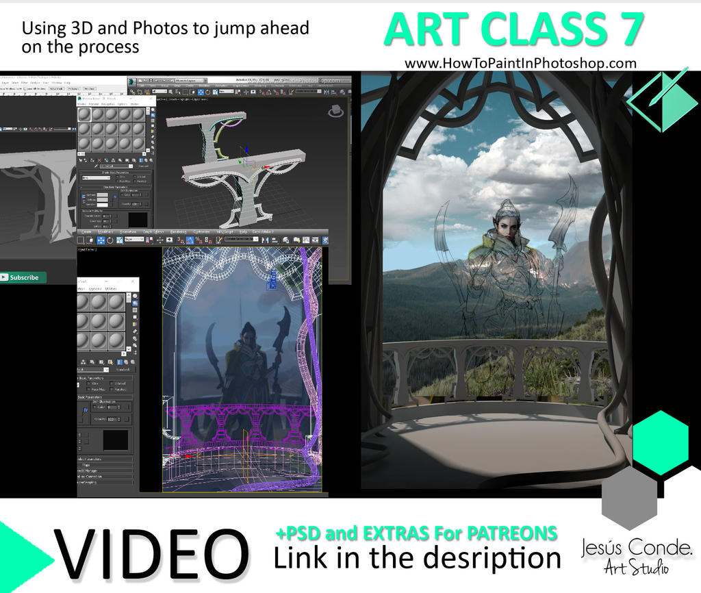 Art class 7 using 3d and photos