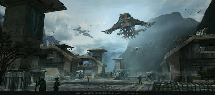 Futuristic military base