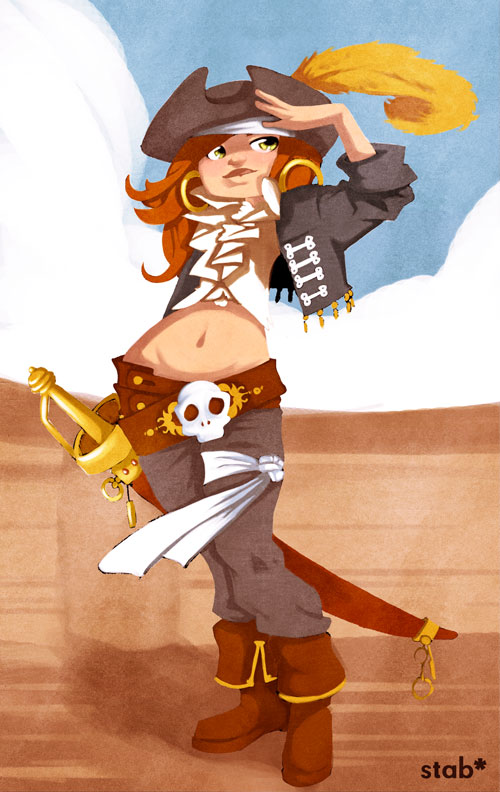 Pirate chick by sab-m