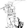 CLOUD Strife Line art / Final Fantasy 7