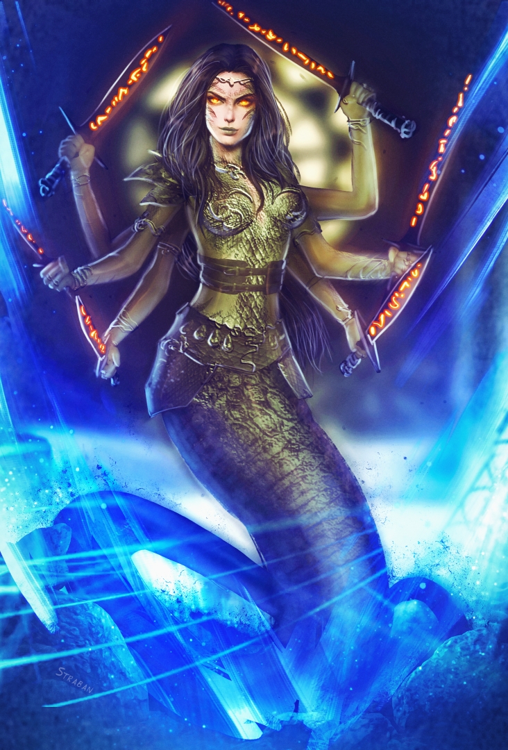 Meribeth Demon Marilith Demon by Straban on DeviantArt