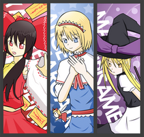 Touhou Project bookmark set