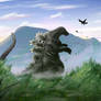 Godzilla Painting