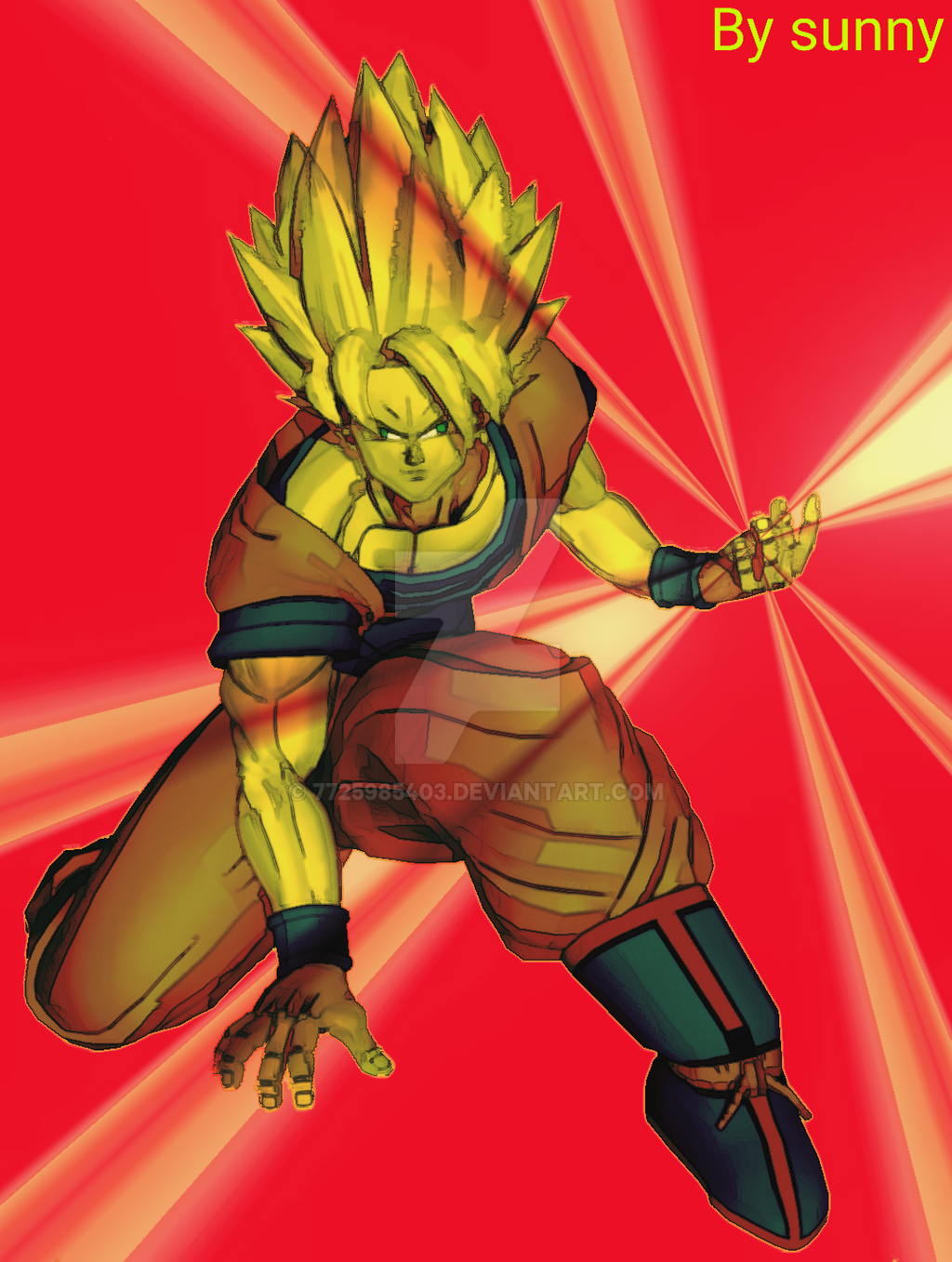 Goku Raging Soul by 7725985403 on DeviantArt