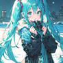 Miku in winter AI by sunny 