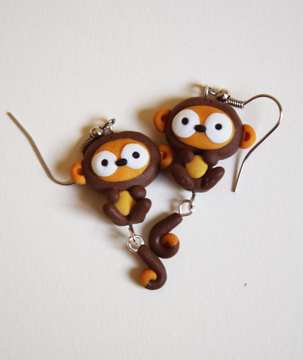 Monkey Earrings