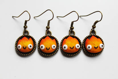 Calcifer Earrings