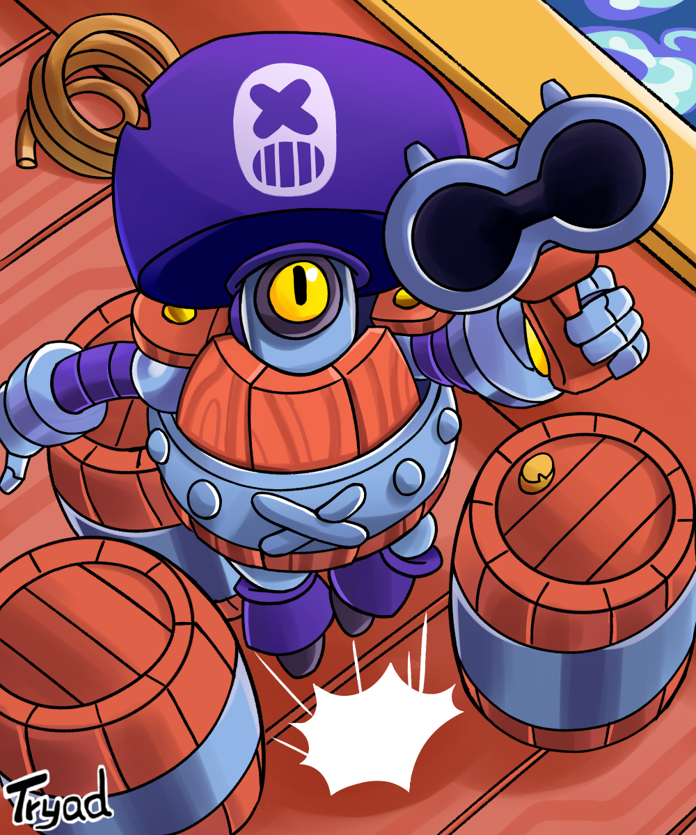 Brawl Custom Deviantart Brawl Stars -Darryl by TrueMahogany on DeviantArt