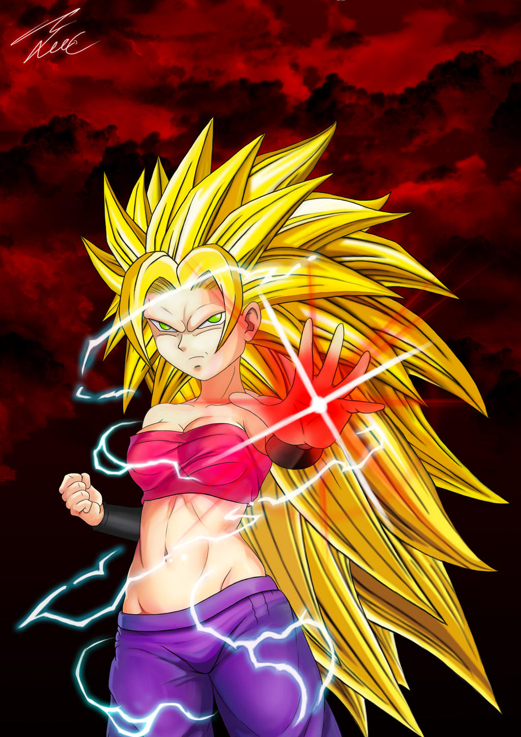 Caulifla Super Saiyan 3 By Leeclarkart On DeviantArt caulifla-super-saiyan-3-by-leeclarkart-on-deviantart