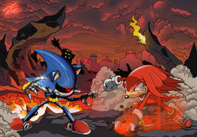 knuckles vs metal sonic