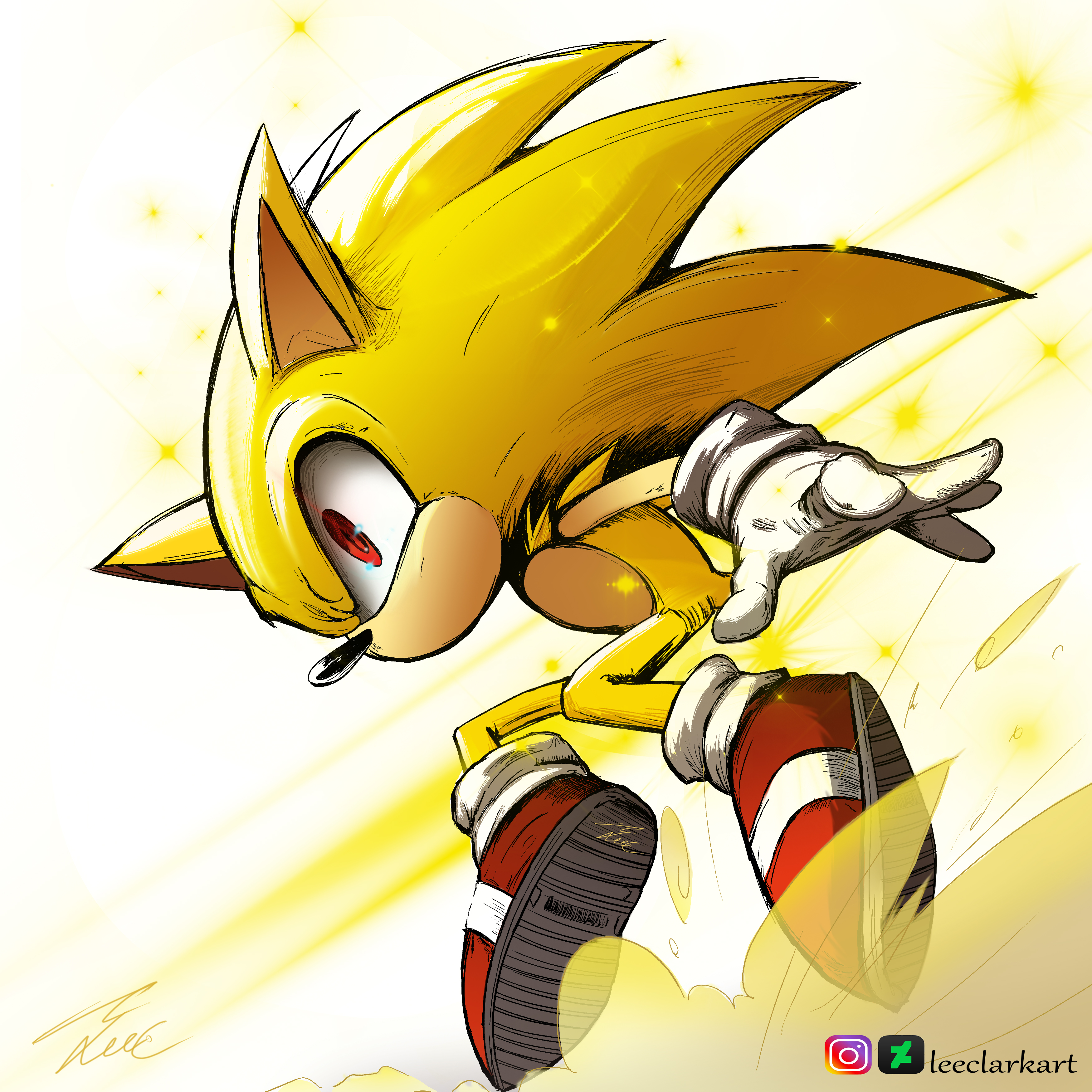 Hyper Sonic Vs. Hyper Shadow by Sonicguru on deviantART