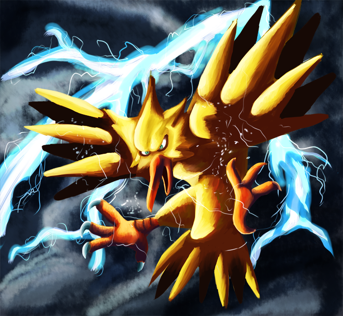 Shiny Zapdos by EsstheMystic on DeviantArt