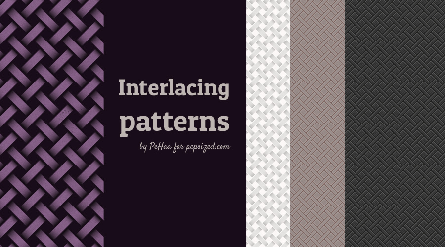 Subtle interlacing patterns