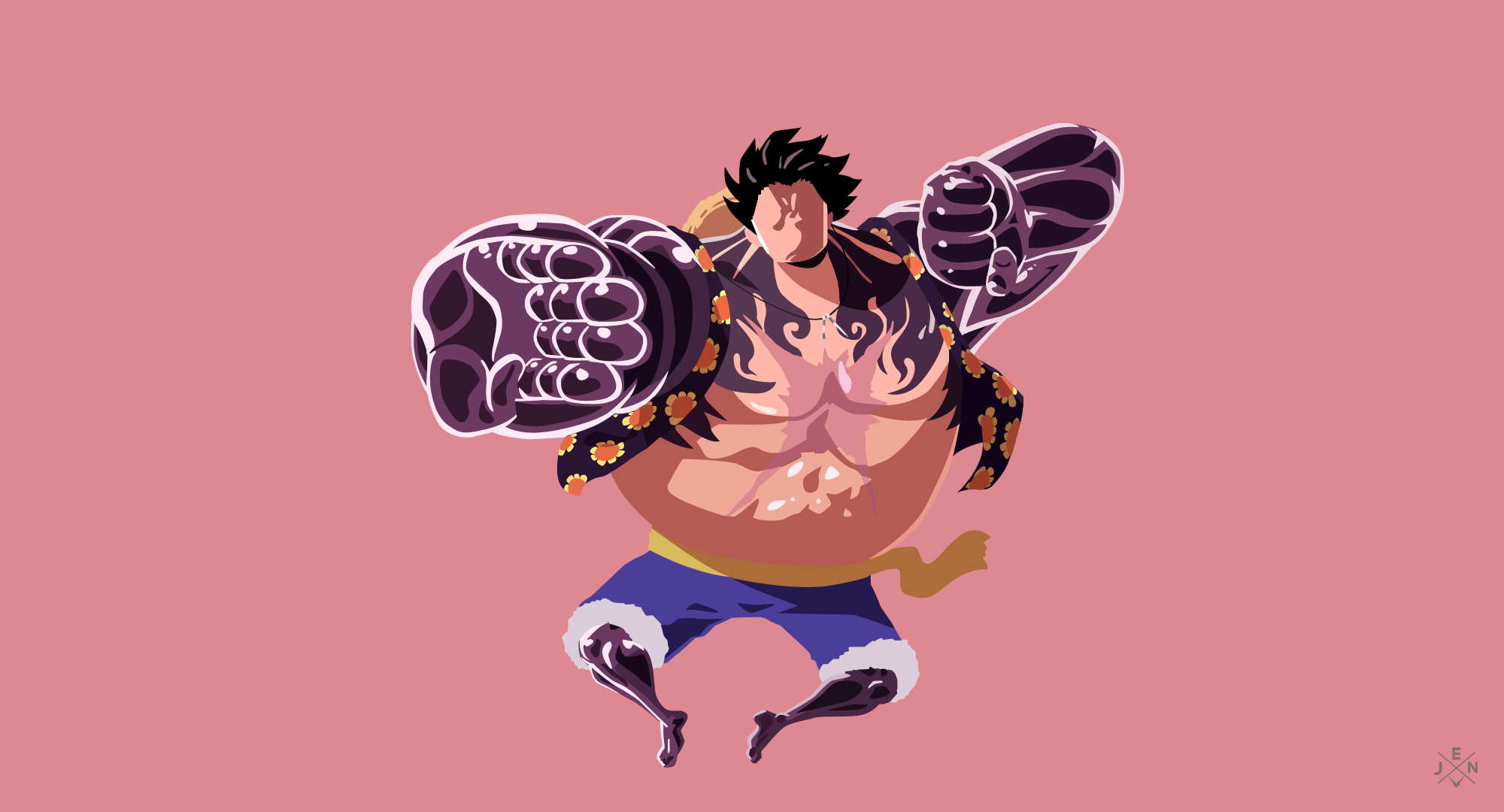 Monkey D. Luffy Gear 4 Bound Man by bodskih on DeviantArt