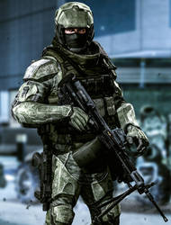 UNSC Marine S.A.W. Gunner (H2A)