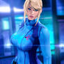 Zero Suit Samus Aran (Sarah Bryant cosplay)