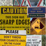 Collage of signs