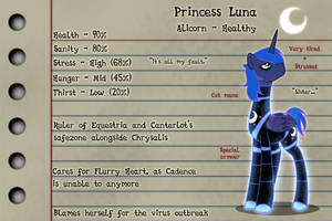 Infection AU - Princess Luna