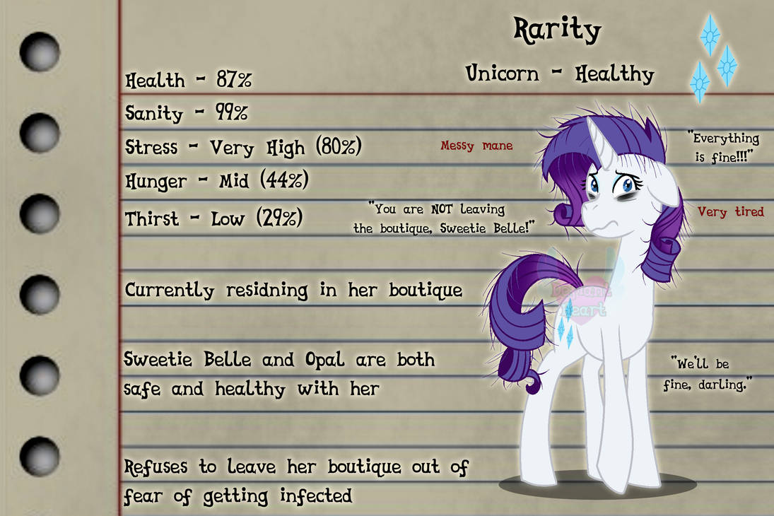 Infected Rarity Infection AU - Rarity by Netzach-Lifeglow on DeviantArt