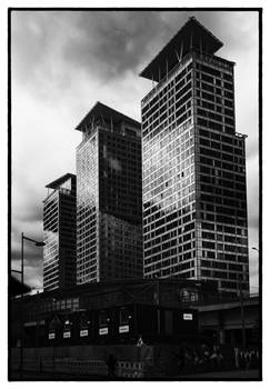 Film Noir cityscape Helsinki