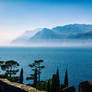 Lago di Garda - Misty view from Castello Malcesine
