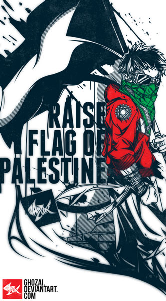 Raise flag of palestine V2