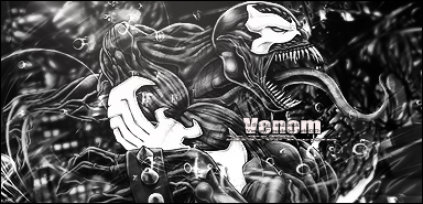 Venom black and white.