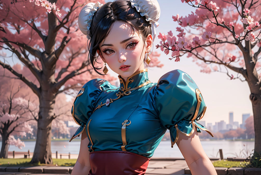 Chun li wallpaper lake by ONLY4UART on DeviantArt