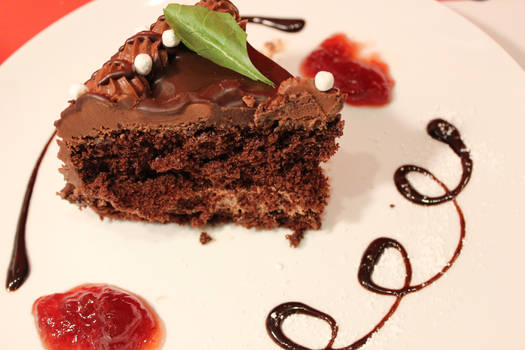 Chocolate Cake Plate