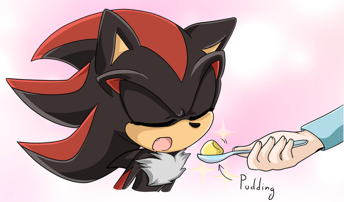 Shadow Man Eating Shadow gets to eat Pudding by TheRetrogirl on DeviantArt