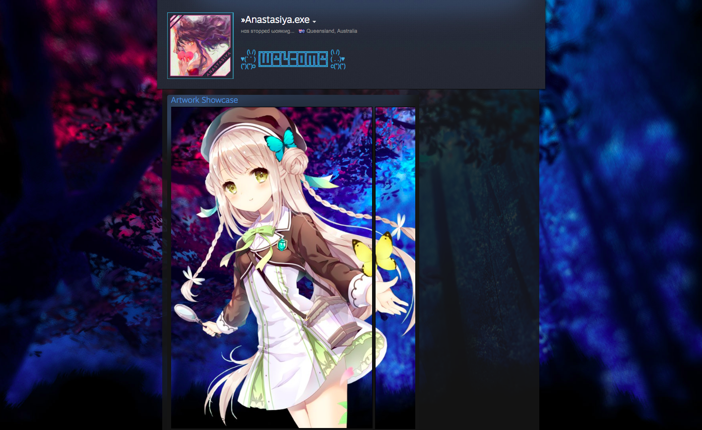 Steam Artwork Design - Anime Girl by Anastasiya-V on DeviantArt