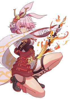 Transparent PNG - Yae Sakura (Honkai Impact 3rd)