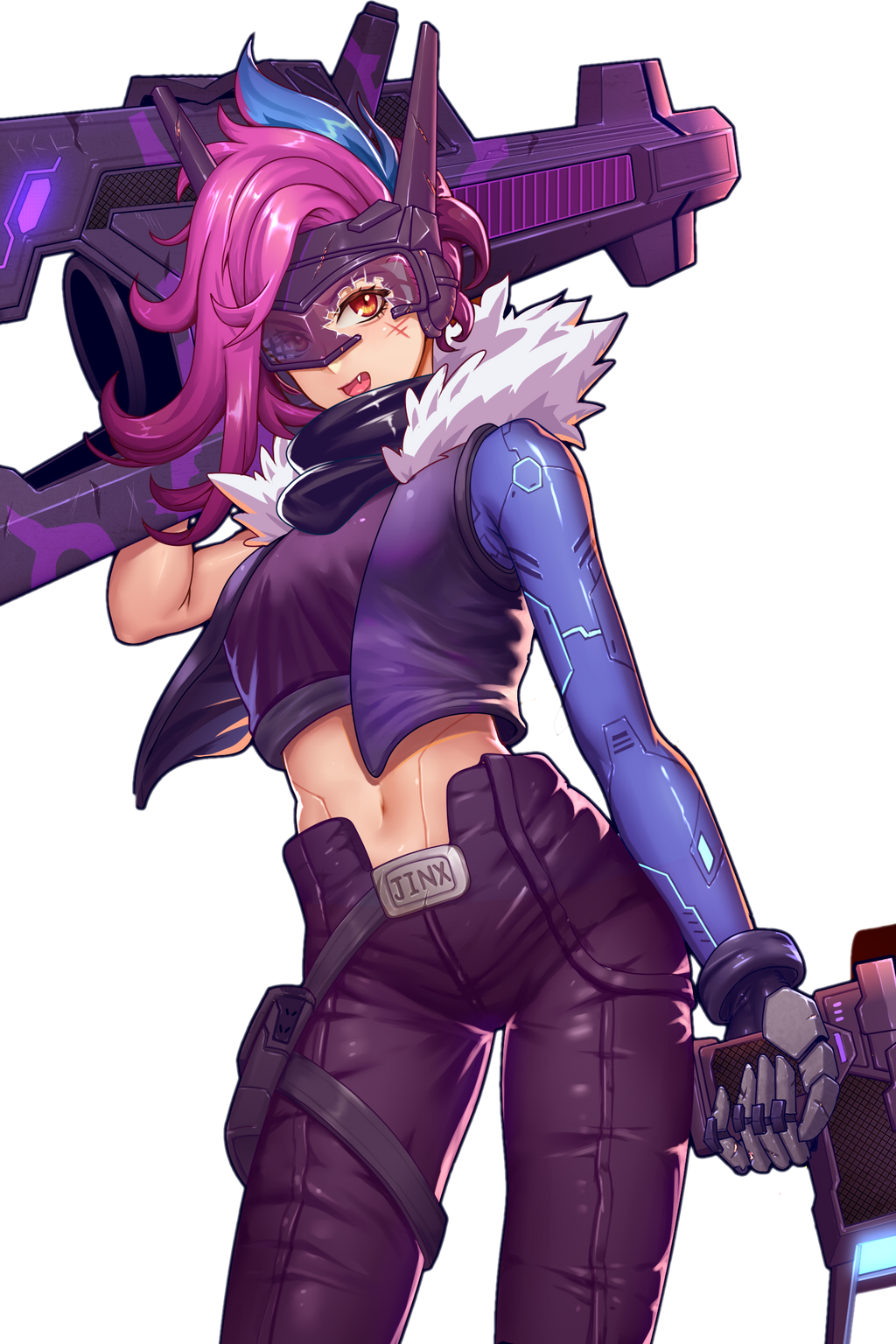 Jinx Project L Transparent PNG - Project Jinx (League of Legends) by Anastasiya-V on ...