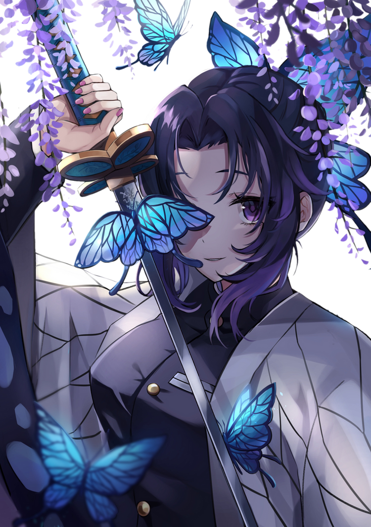 Transparent Png Shinobu Kocho Kimetsu No Yaiba By Anastasiya V On Deviantart