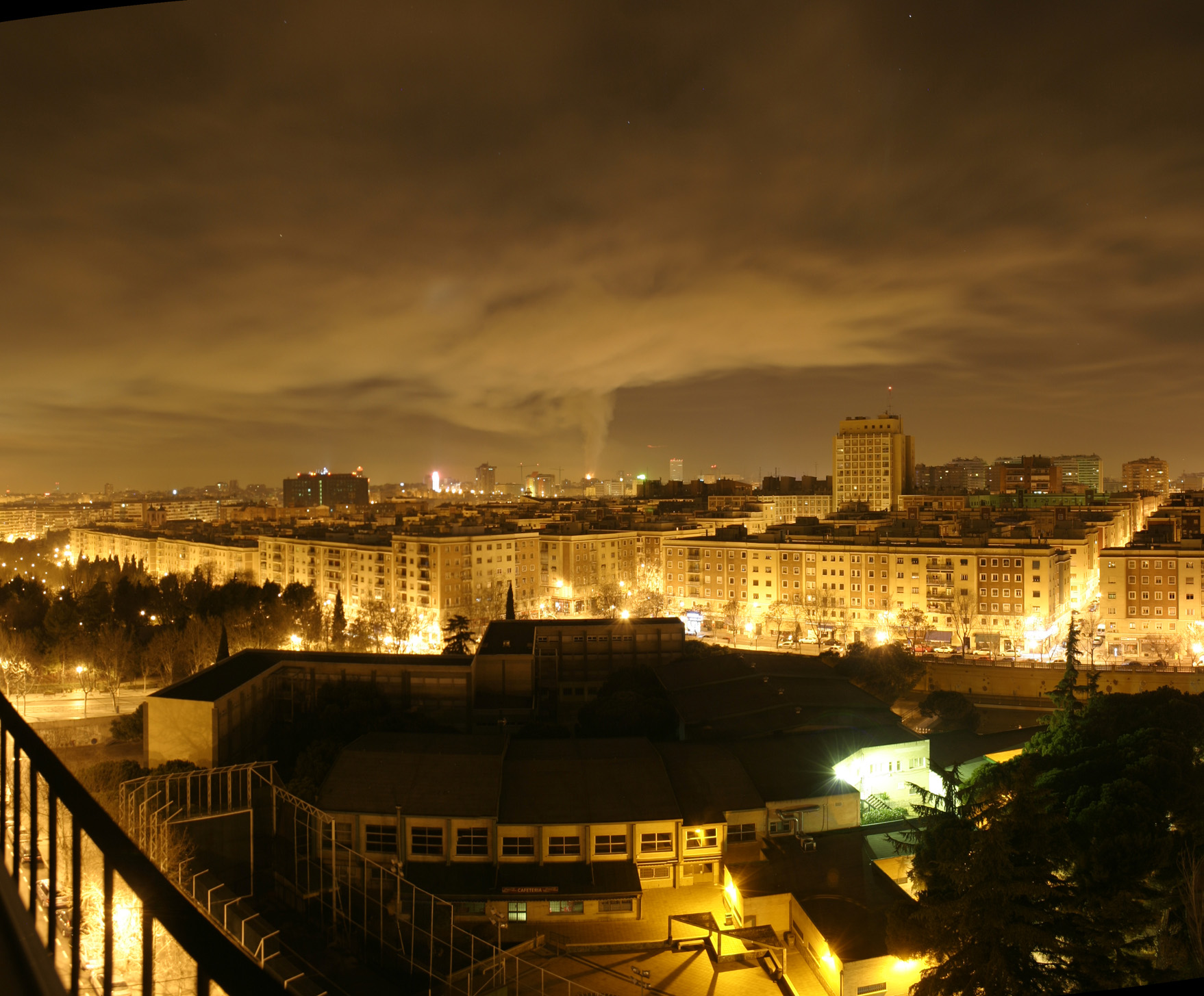 Edificio Windsor ardiendo pano