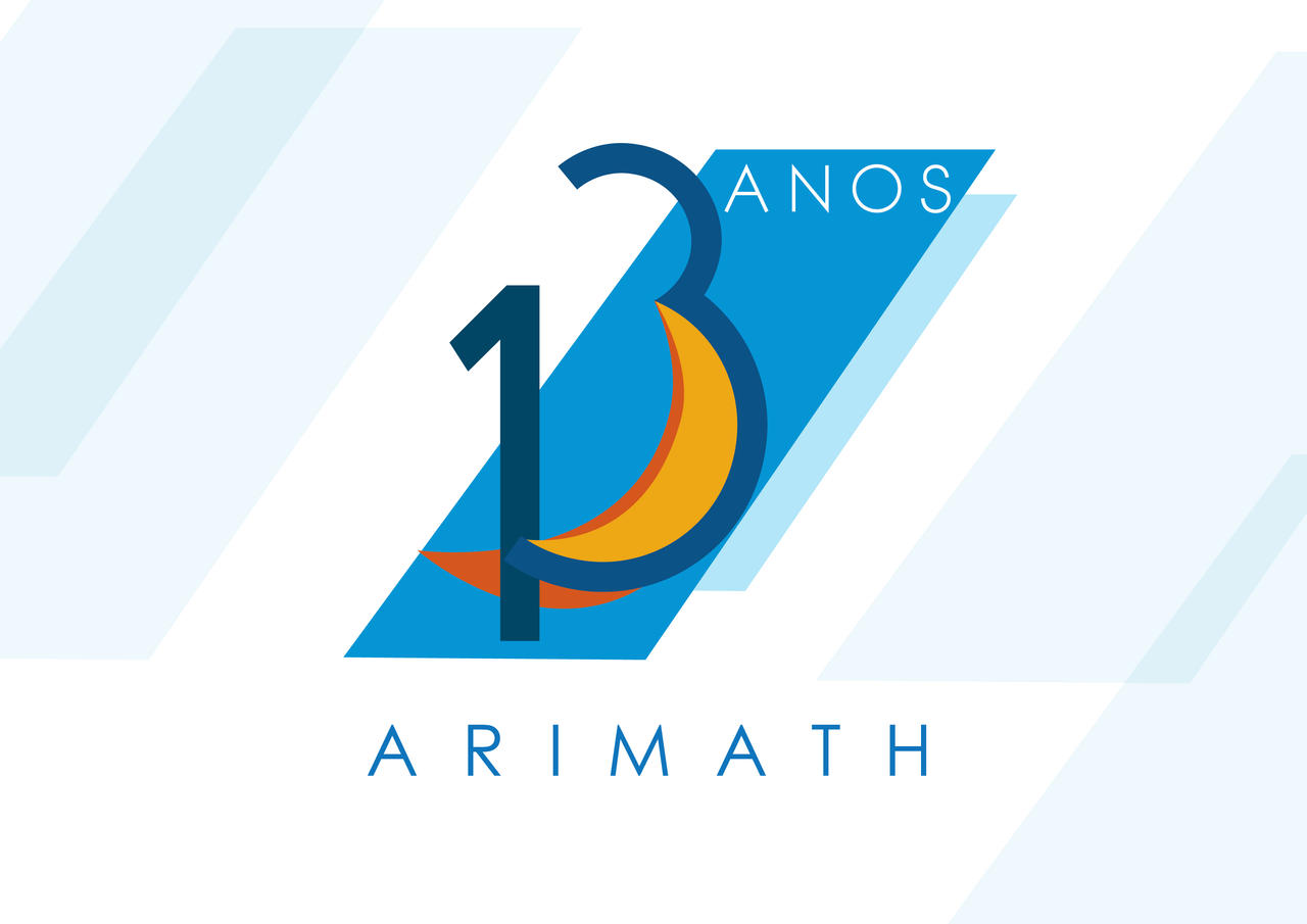 Logo Arimath 13 anos (proposta)