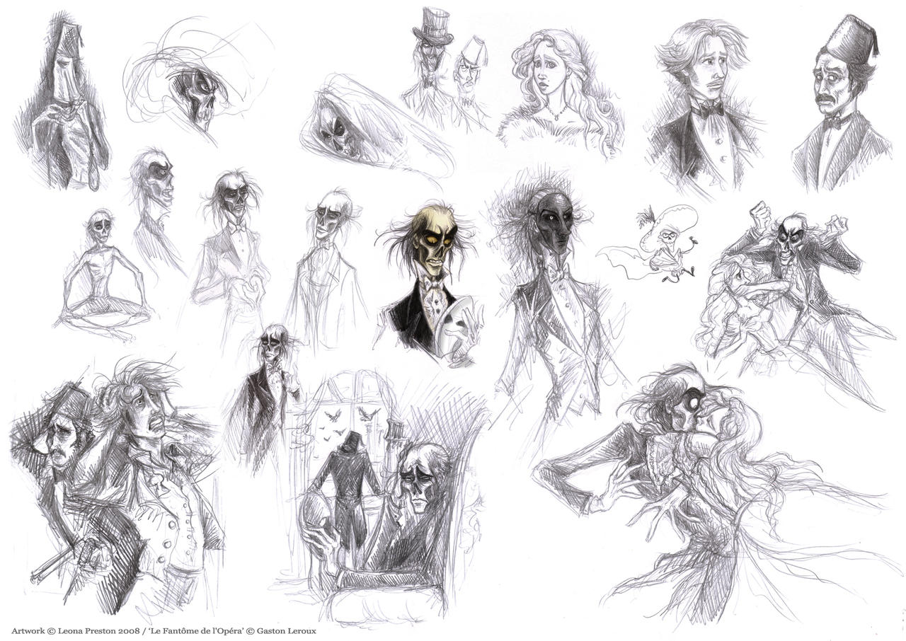 Phantom of the Opera Sketches by Leopreston on DeviantArt