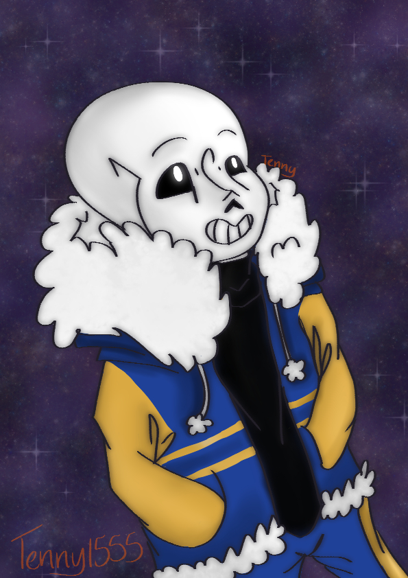 Outertale Humans Day#8-Outertale!Sans by Tenny1555 on DeviantArt
