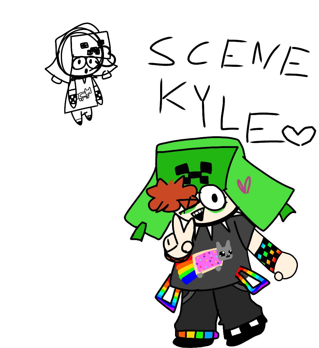 Random Kyle Face A drawing of Scene kyle that didn't take an hour by Fr0ggyLolz on ...