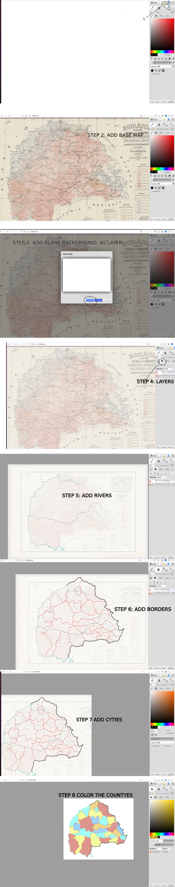 Quick Tutorial - How to Color a Base in Kleki